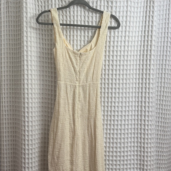 Sabo Emmi Cutout Body Midi Dress Cream Sleeveless XS - Picture 6 of 6